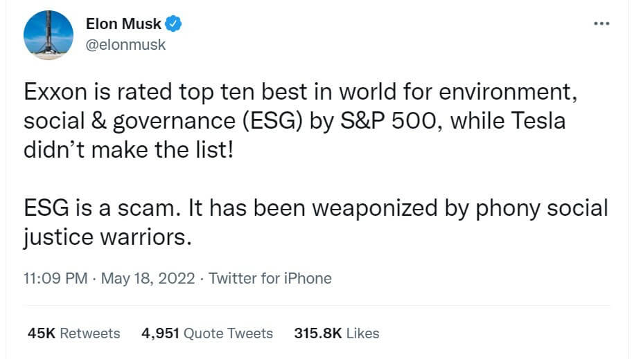 Elon Musk tweet