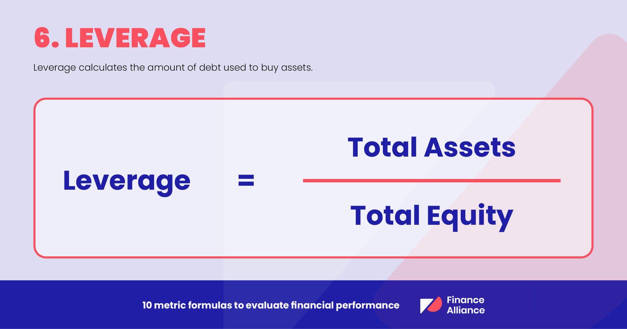 Financial performance analysis metric 6 - Leverage