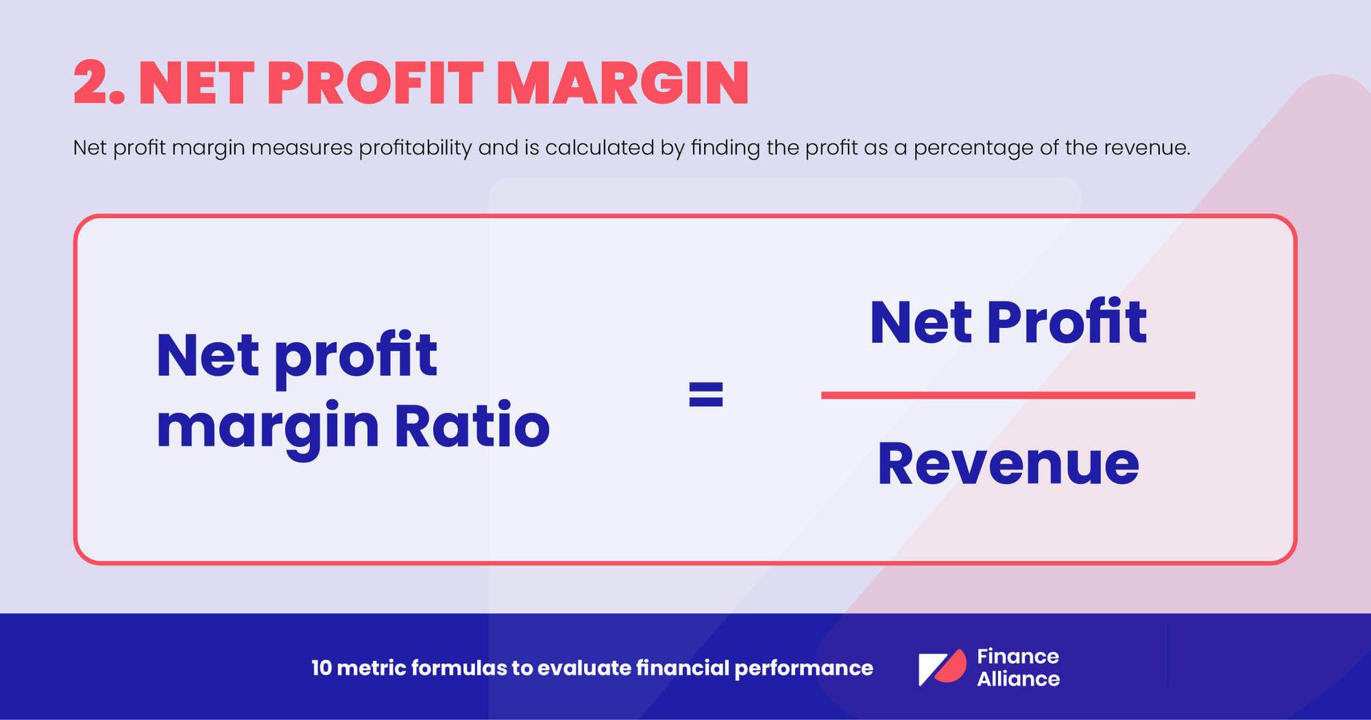 Financial performance analysis metric 2 - Net profit margin