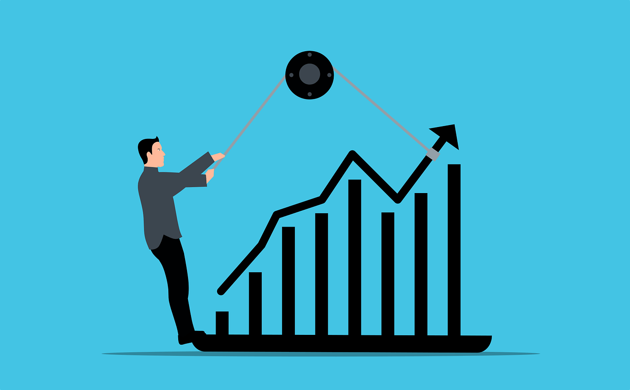 Big picture financial planning strategy - 10 steps - graphic image of upwards arrow trajectory