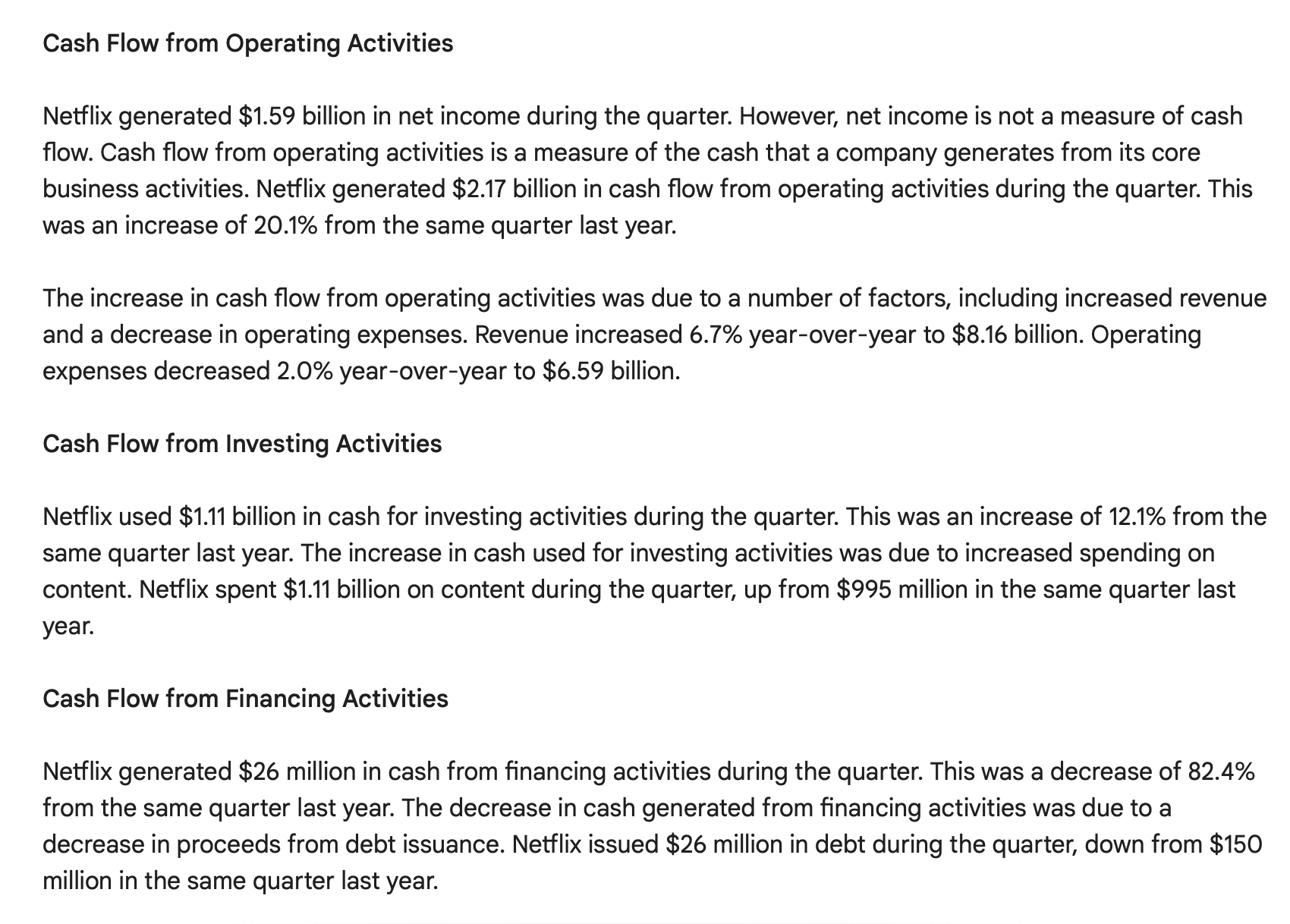 Bard in finance case study