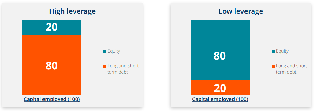 High leverage and low leverage measures