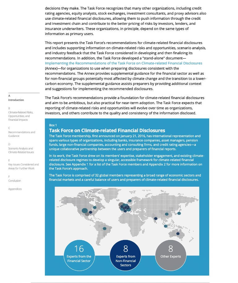 ESG KPI image from TCFD Report