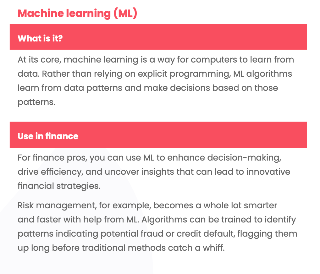 AI in FP&A -machine learning