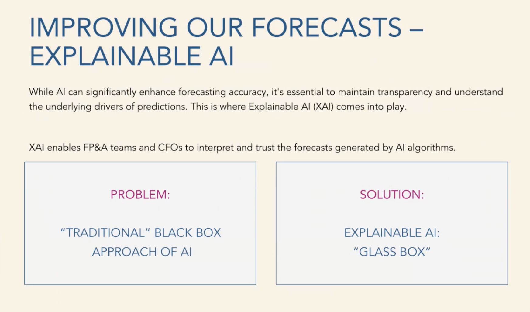 explainable AI