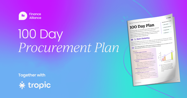 100 day procurement plan for finance leaders