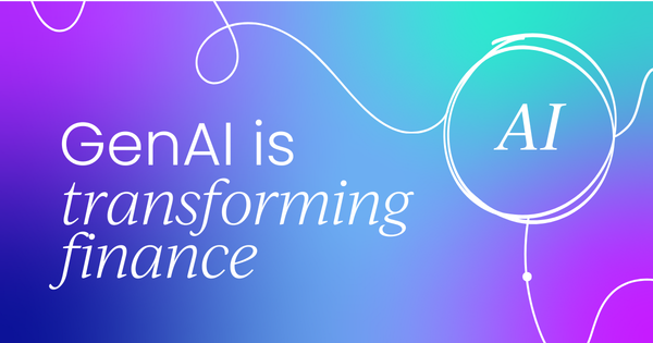 How generative AI is transforming finance  (from automated reports to synthetic data)