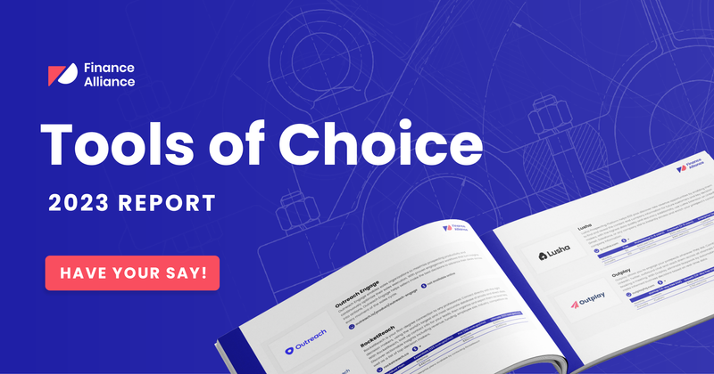 Finance Alliance Tools of Choice Survey 2023