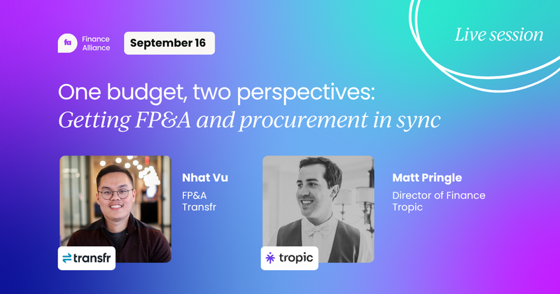 One budget, two perspectives: Getting FP&A and procurement in sync