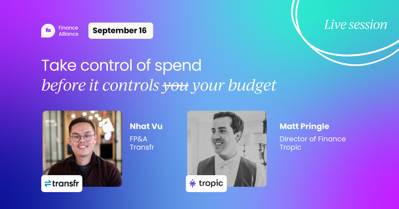 Take control of spend before it controls you.