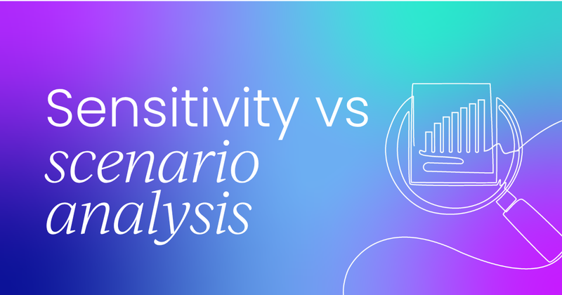 Trying to decide when to use  sensitivity analysis vs scenario analysis?